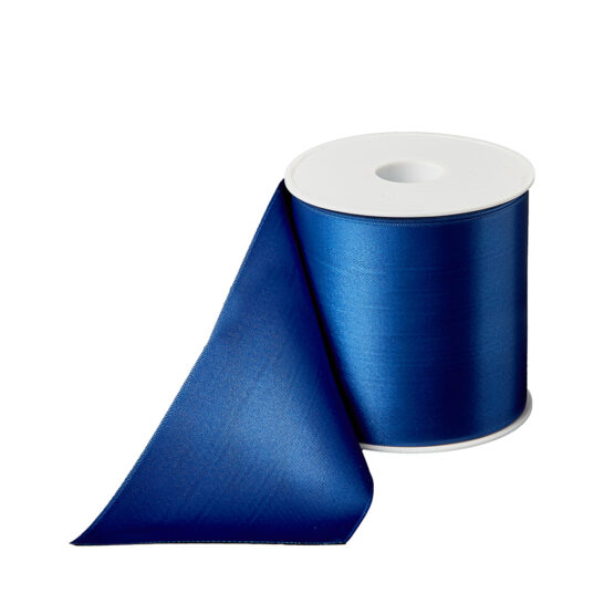 Premium-Satinband extra breit, enzianblau, 100 mm breit - satinband-dauersortiment, premium-qualitaet, geschenkband, dauersortiment, satinband