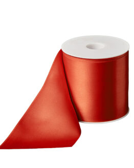 Premium-Satinband extra breit, rot, 100 mm breit - dauersortiment, satinband-dauersortiment, satinband, premium-qualitaet, geschenkband