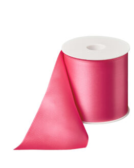 Premium-Satinband extra breit, pink, 100 mm breit - geschenkband, dauersortiment, satinband-dauersortiment, satinband, premium-qualitaet