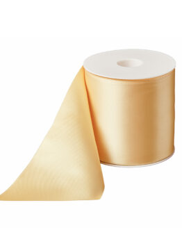 Premium-Satinband extra breit, pfirsich, 100 mm breit - geschenkband, dauersortiment, satinband, satinband-dauersortiment, premium-qualitaet