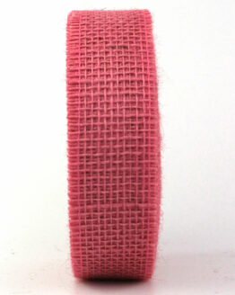 Juteband, rosa, 40 mm breit, 25 m Rolle - geschenkband, andere-baender, juteband, dauersortiment, eco-baender