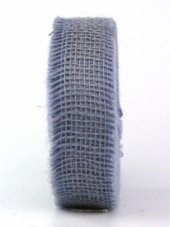 Juteband, hellblau, 40 mm breit, 25 m Rolle - eco-baender, geschenkband, juteband, andere-baender, dauersortiment