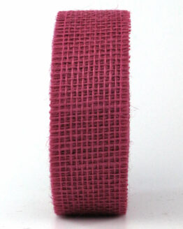 Juteband, erika, 40 mm breit, 25 m Rolle - andere-baender, dauersortiment, eco-baender, geschenkband, juteband