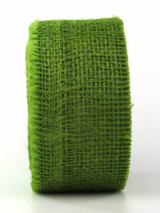 Juteband, freshgreen, 60 mm breit, 25 m Rolle - eco-baender, geschenkband, juteband, andere-baender, dauersortiment