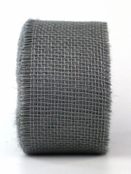 Juteband, grau, 60 mm breit, 25 m Rolle - geschenkband, andere-baender, juteband, dauersortiment, eco-baender