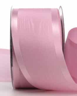 Luxus-Geschenkband Moire+Satin, rosa, 60 mm breit, 20 m Rolle