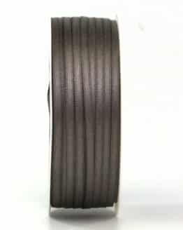 Satinband, anthrazit, 3 mm breit, 50 m Rolle