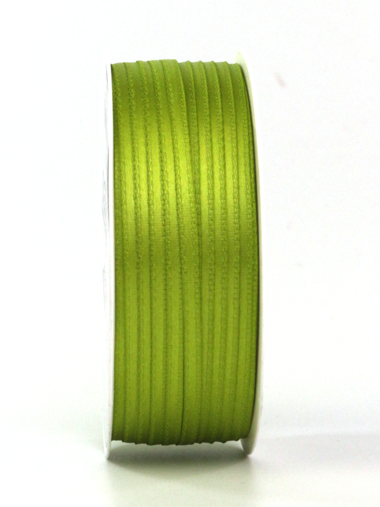 Satinband, Spring Green, 3 mm breit, 50 m Rolle - satinband-dauersortiment, satinband