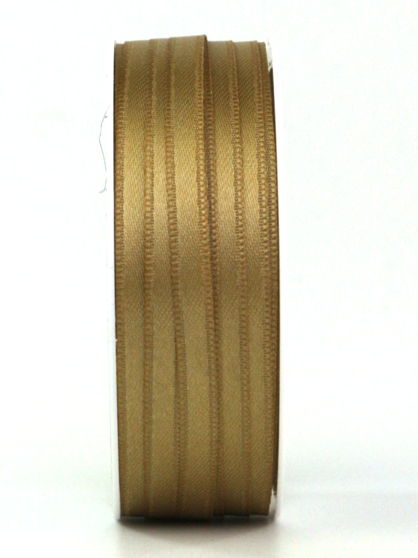 Satinband, antikgold, 6 mm breit, 50 m Rolle - satinband-dauersortiment, satinband