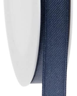 Satinband, indigoblau, 15 mm breit, 25 m Rolle