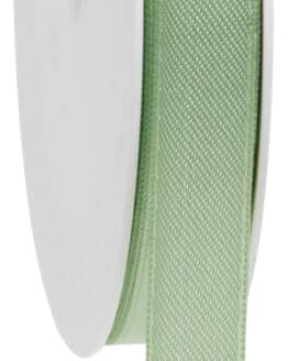 Satinband, jadegrün, 15 mm breit, 25 m Rolle