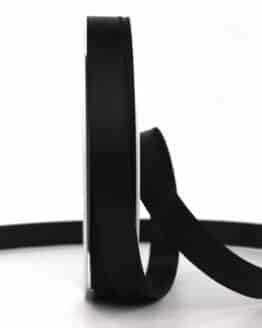 Satinband , schwarz, 15 mm breit, 25 m Rolle