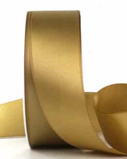 Satinband, antikgold, 40 mm breit, 25 m Rolle