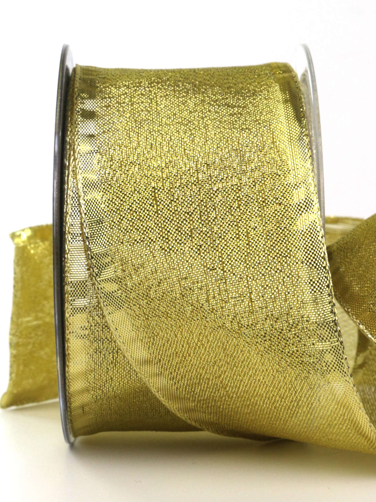 Goldband „Brokat“, gold, 60 mm breit, 25 m Rolle - geschenkband-weihnachten-dauersortiment, weihnachtsband, geschenkband-weihnachten, weihnachtsbaender