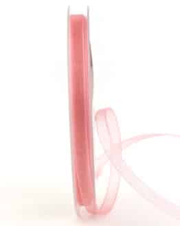 Organzaband BUDGET, rosa, 6 mm breit - organzaband-budget, webkante, organzaband-einfarbig, sonderangebot, organzaband