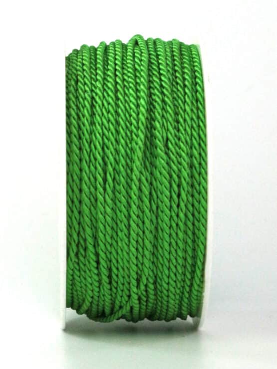 Kordel, grasgrün, 2 mm stark, 50 m Rolle - andere-baender, kordeln