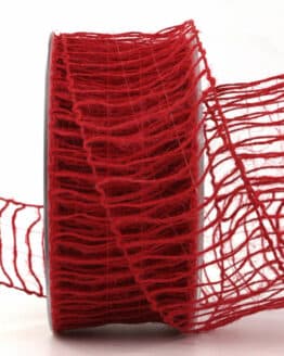 Grobes Gitterband, outdoor, rot, 50 mm breit, 10 m Rolle