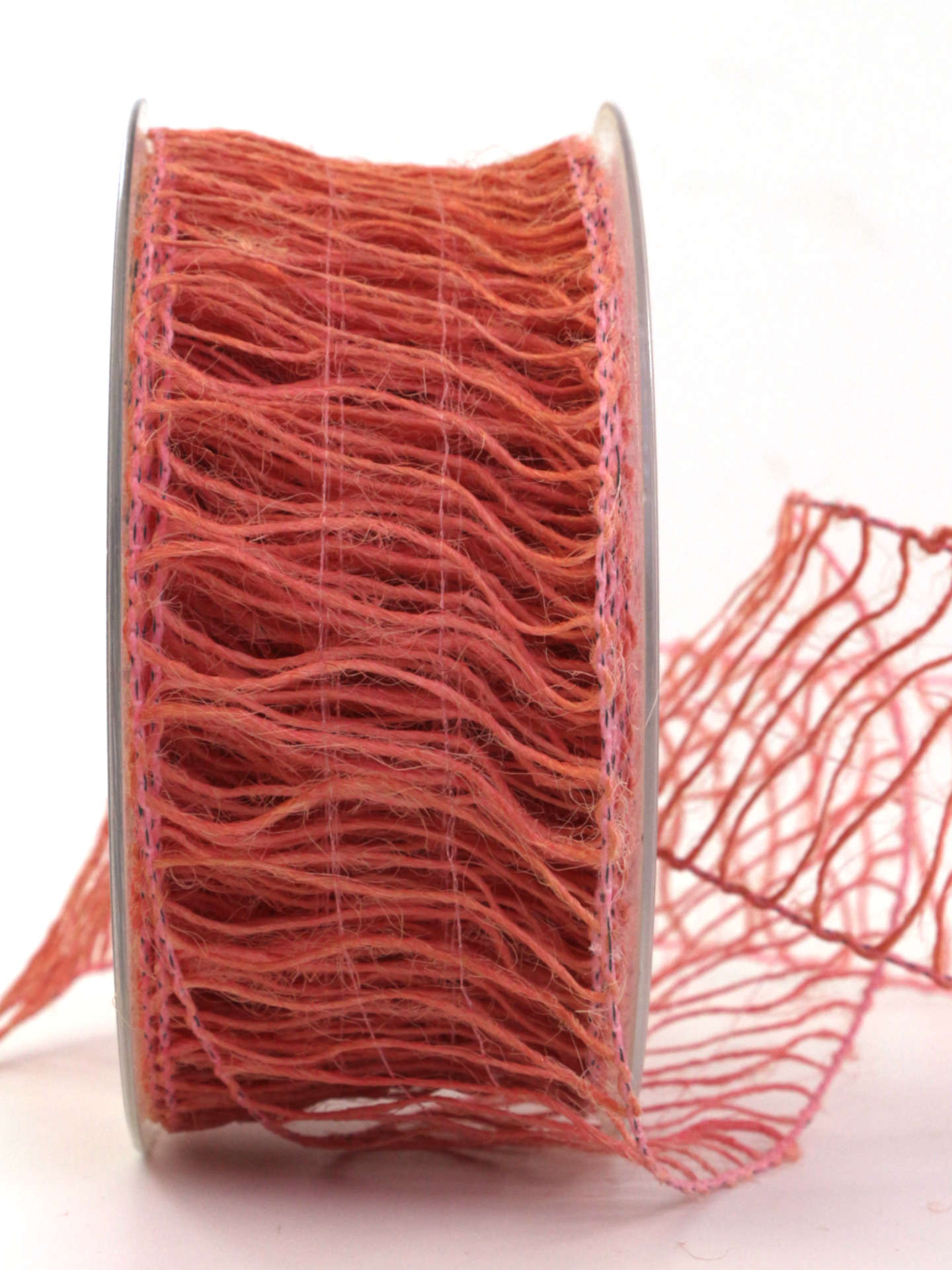 Grobes Gitterband, outdoor, rosa, 50 mm breit, 10 m Rolle - geschenkband, dekoband, netzband
