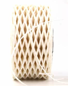 Papierschnur, cremeweiß, 2 mm breit, 100 m Rolle