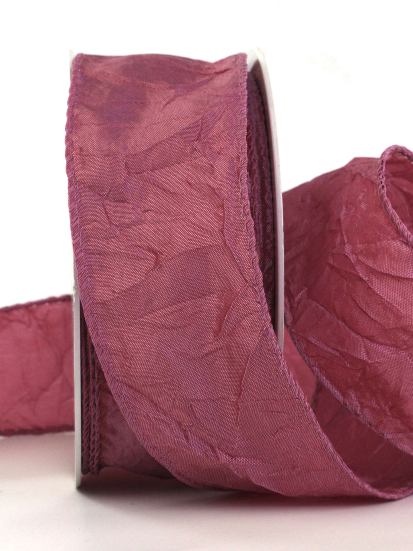 Crash-Stoffband, altrosa, 50 mm breit, 10 m Rolle - geschenkband, geschenkband-einfarbig, dekoband