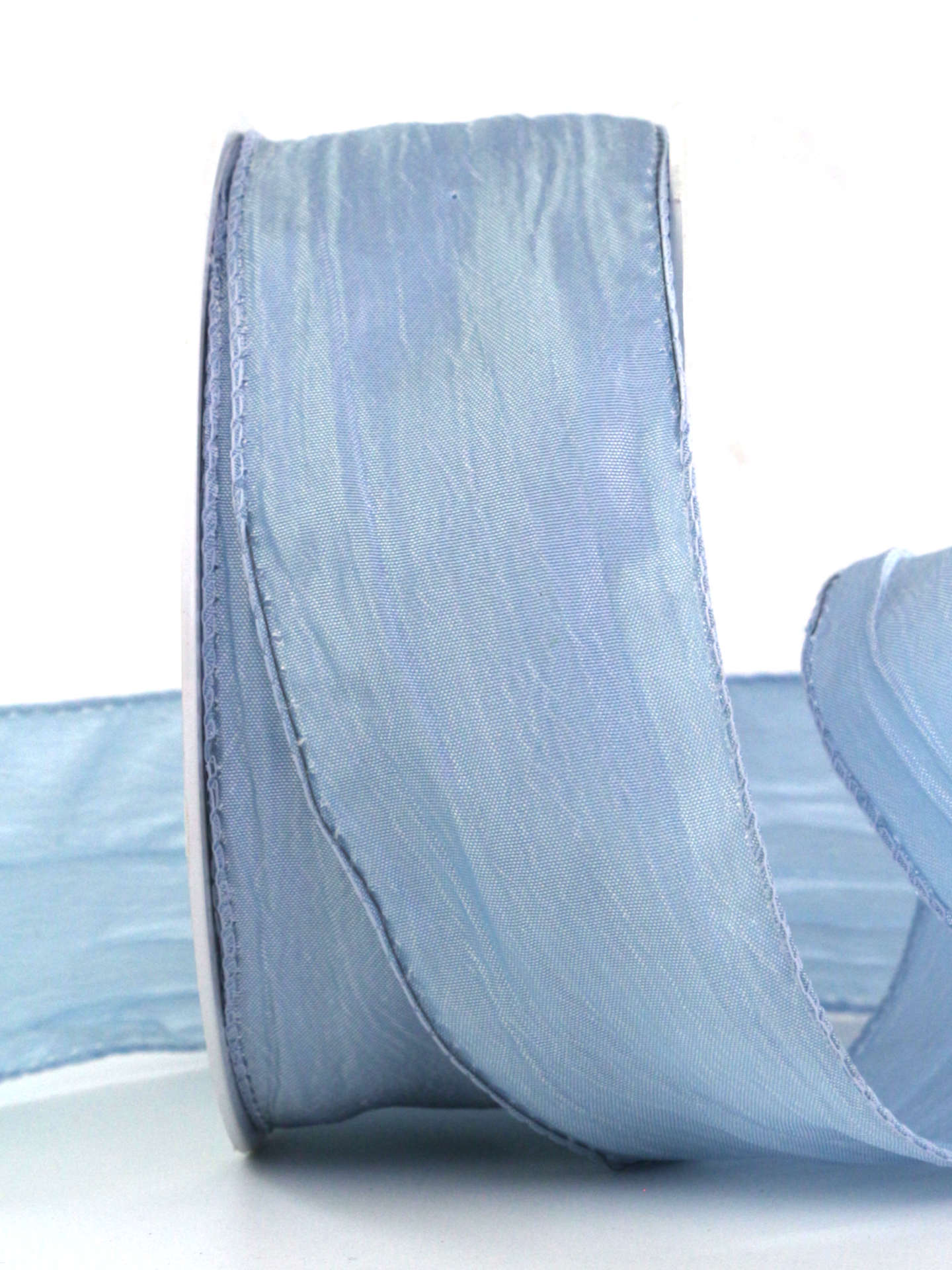 Crash-Stoffband, hellblau, 50 mm breit, 10 m Rolle - geschenkband, geschenkband-einfarbig, dekoband
