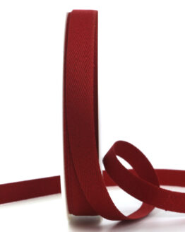 Leinenstrukturband, bordeaux, 15 mm breit - geschenkband, geschenkband-einfarbig