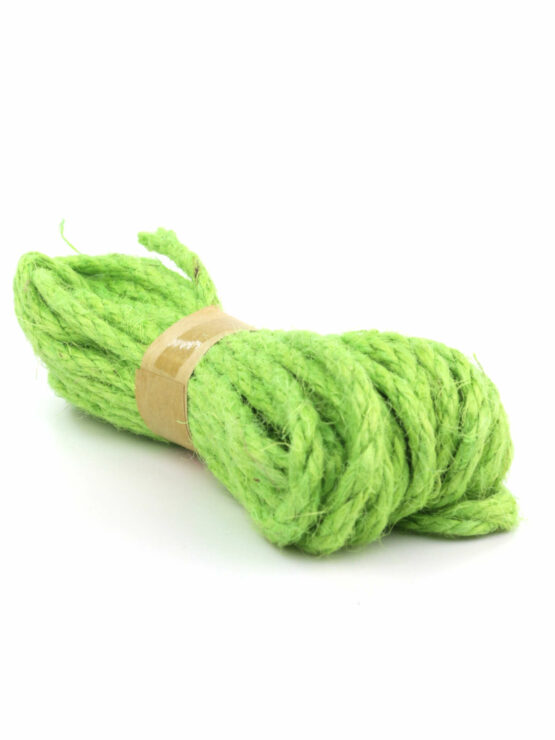 Jute-Seil, lindgrün, 5 mm breit - andere-baender, juteband, kordeln, jutekordeln, dekoband