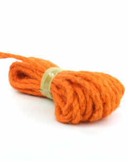 Jute-Seil, orange, 5 mm breit - andere-baender, juteband, kordeln, dekoband