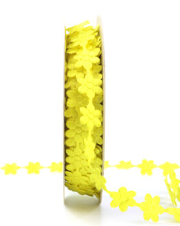 Blütengirlande, gelb, 10 mm breit - dekogirlande