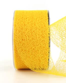 Netzband, gelb, 60 mm breit - netzband, andere-baender, geschenkband, ostern, outdoor-bander