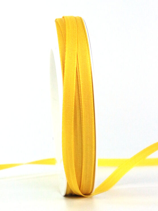 Taftband, gelb, 6 mm breit, 40 m Rolle - taftband