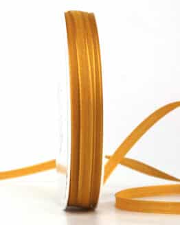 Taftband, goldgelb, 6 mm breit, 40 m Rolle