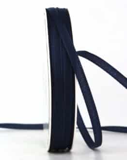 Taftband, marineblau, 6 mm breit, 40 m Rolle