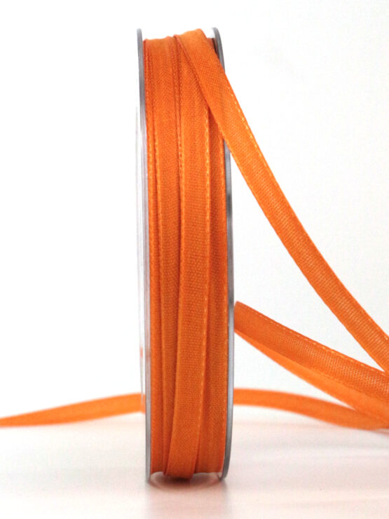 Taftband, orange, 6 mm breit, 40 m Rolle - taftband