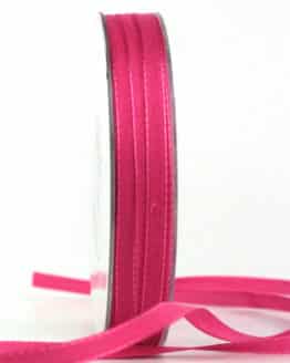 Taftband, pink, 6 mm breit, 40 m Rolle