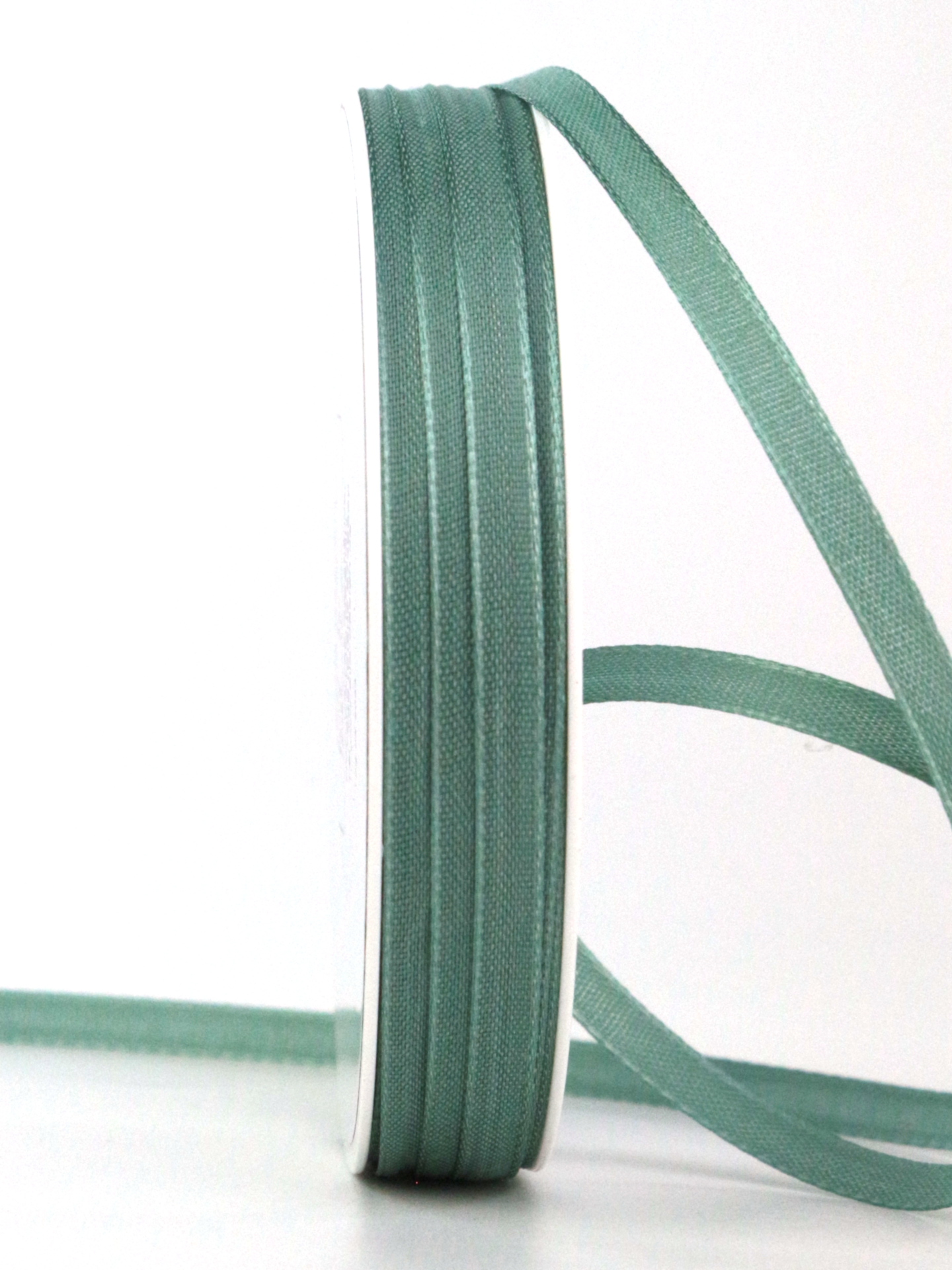 Taftband, türkis, 6 mm breit, 40 m Rolle - taftband