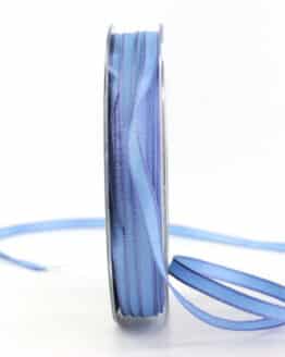 Geschenkband Lineup, blau, 5 mm breit - geschenkband, geschenkband-einfarbig