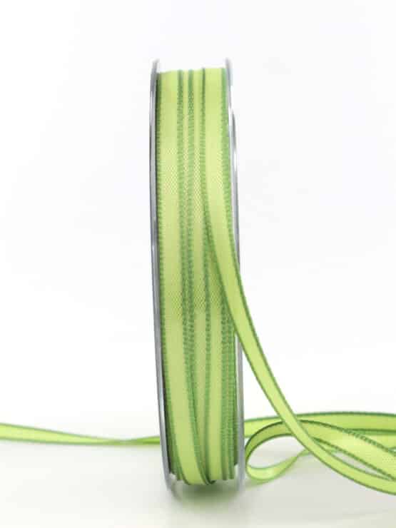 Geschenkband Lineup, grün, 5 mm breit - geschenkband, geschenkband-einfarbig