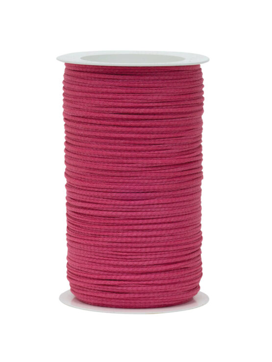 Taftband aus Baumwolle, pink, 2 mm breit - baender-aus-baumwolle, biologisch-abbaubar, geschenkband, kompostierbare-geschenkbaender, geschenkband-einfarbig, eco-baender