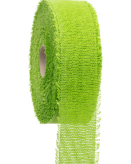 Edel-Juteband, apfelgrün, 55 mm breit, 30 m Rolle - andere-baender, geschenkband, juteband, eco-baender
