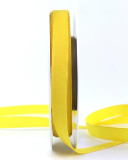Ecocell Geschenkband (biologisch abbaubar), gelb, 10 mm breit, 25 m Rolle - eco-baender, geschenkband, biologisch-abbaubar, geschenkband-einfarbig, kompostierbare-geschenkbaender