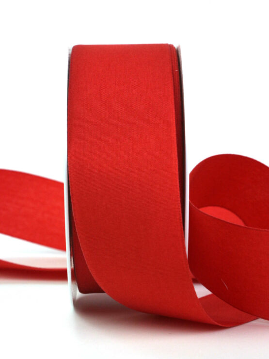 Ecocell Geschenkband (biologisch abbaubar), rot, 40 mm breit, 25 m Rolle - baender-aus-holzfasern, geschenkband, biologisch-abbaubar, geschenkband-einfarbig, kompostierbare-geschenkbaender, eco-baender