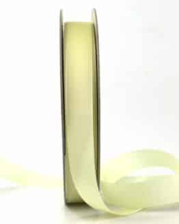 Taftband pastel, gelb, 15 mm breit, 50 m Rolle