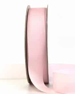 Taftband pastel, rosé, 25 mm breit, 50 m Rolle