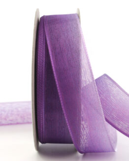 Geschenkband Farbverlauf, lila, 25 mm breit - geschenkband, geschenkband-gemustert