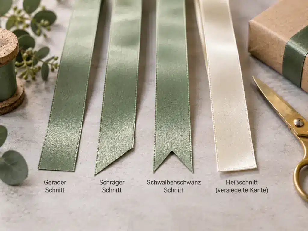 Geschenkband richtig schneiden: saubere Enden ohne Ausfransen Geschenkband richtig schneiden: saubere Enden ohne Ausfransen - satinbander, geschenkband-wissen, baender-schneiden