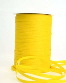 Baumwoll-Kräuselband gelb, 5 mm - ballonbaender, raffia, kompostierbare-geschenkbaender, bastband, eco-baender, polyband, biologisch-abbaubar