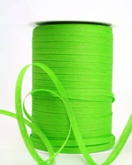 Baumwoll-Kräuselband hellgrün, 5 mm - ballonbaender, raffia, kompostierbare-geschenkbaender, bastband, eco-baender, polyband, biologisch-abbaubar