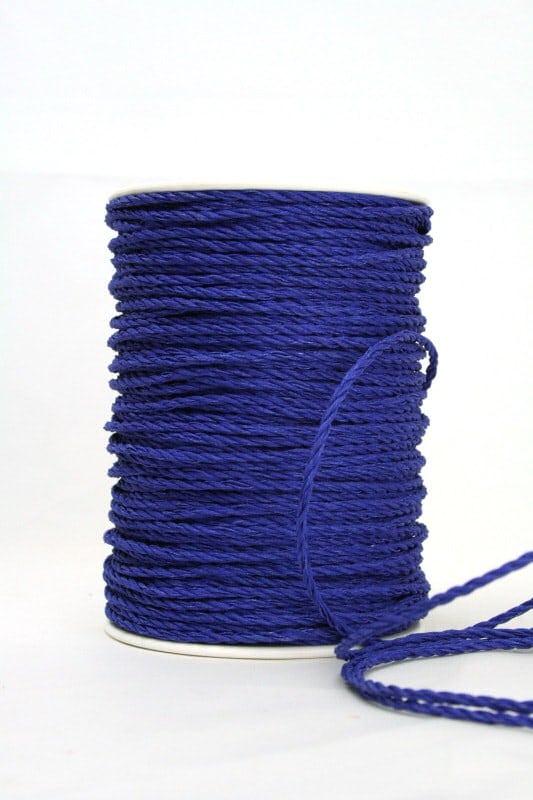 Baumwollkordel dunkelblau, 3 mm - kordeln