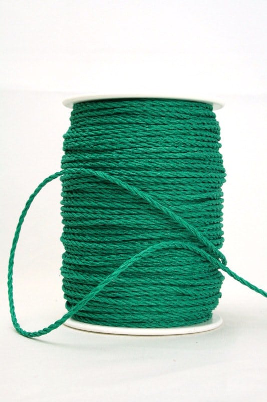 Baumwollkordel dunkelgrün, 3 mm - kordeln